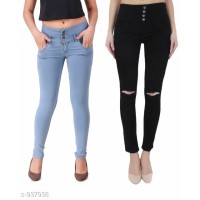 Lootkabazaar Women's Elegant Denim Jeans Combo (LWEDJC008)
